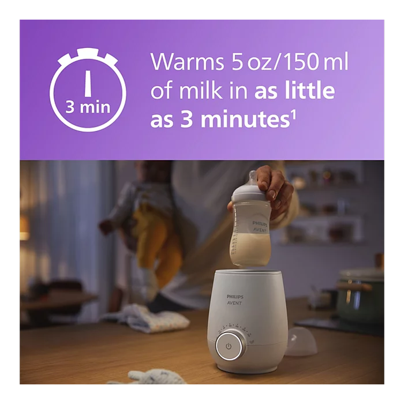 جهاز تدفئة الرضّاعات السريع من Philips Avent