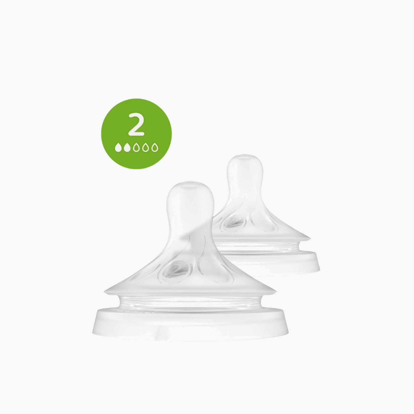 حلمة Avent Natural (تدفق لحديثي الولادة) بفتحتين